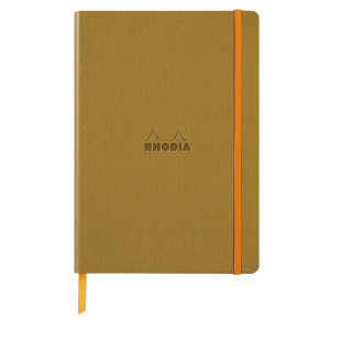 Rhodia Softcover Notebook - A5 - Gold - Dotted